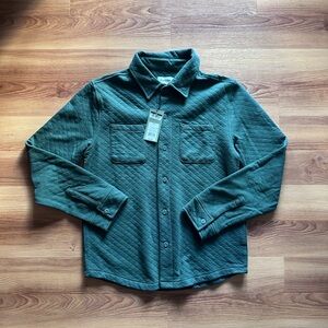 Goodfellow & Co Men’s Quilted Shirt Jacket NWT Green